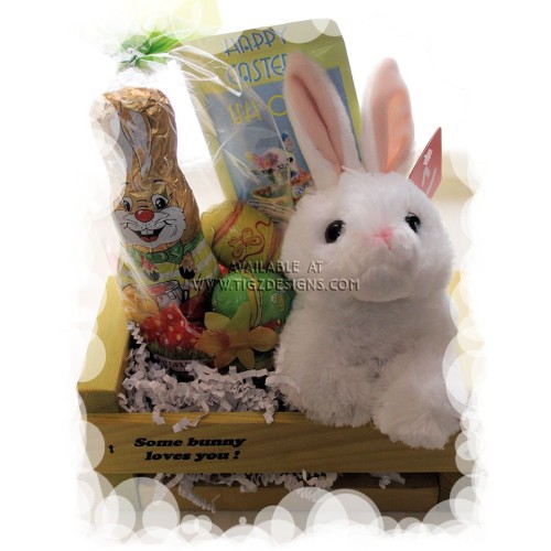 Some Bunny Loves You - Kool Tinted Wooden Easter Basket